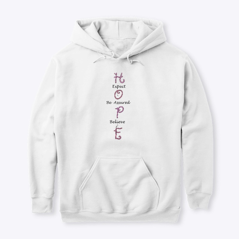 Hope Word Art in Shades of Pink