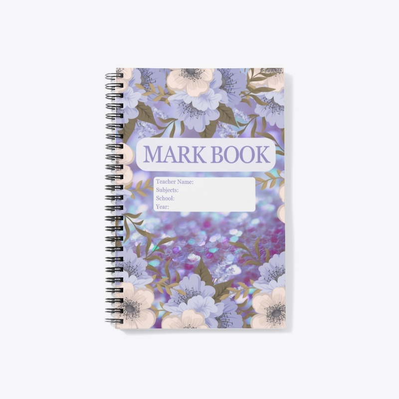 Teachers mark book floral 