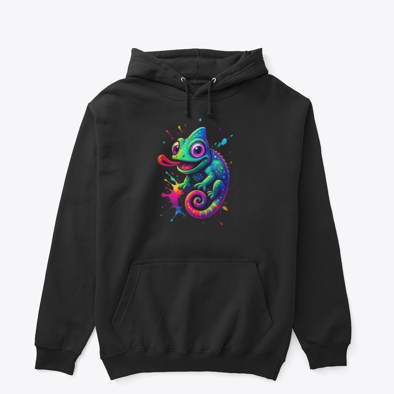 Colorful Chameleon Art Tee