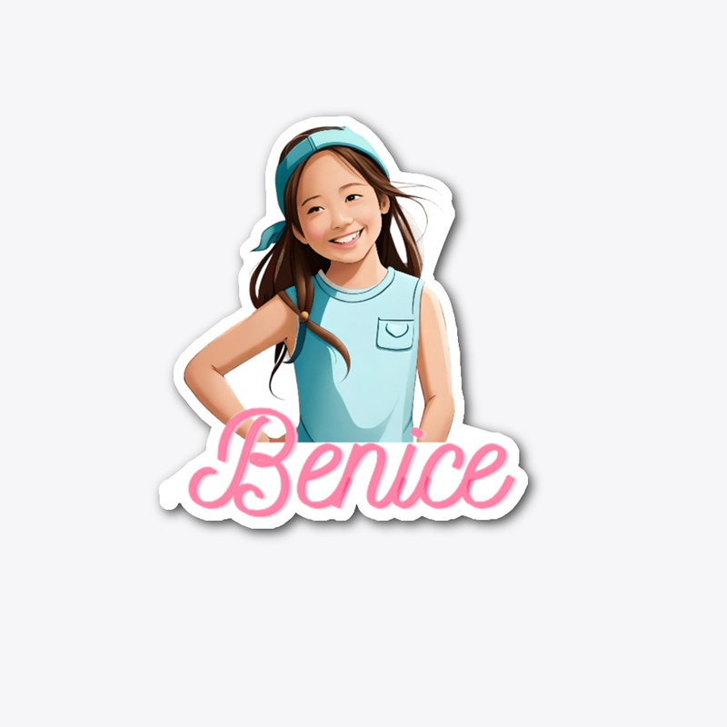 cute Girl "Be Nice" T-Shirt