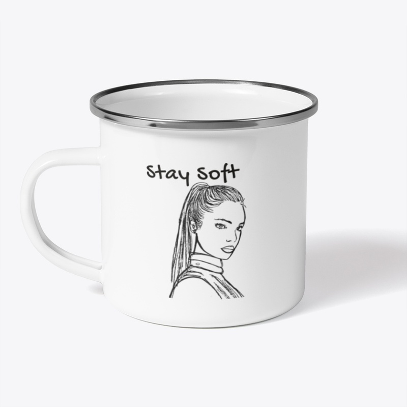 Stay Soft – Minimal Line Art Mug