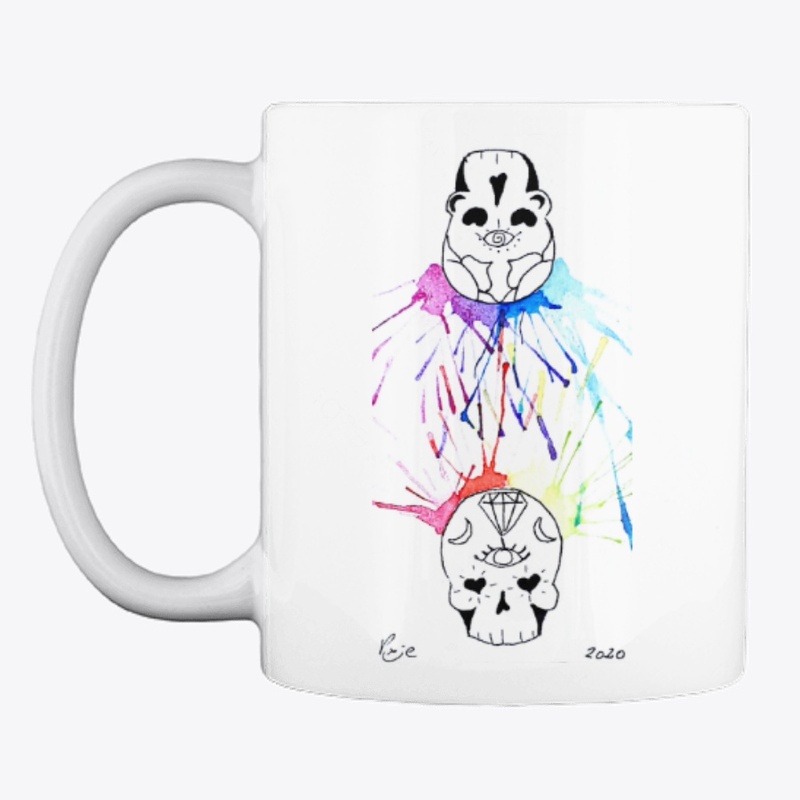 Rainbow Love Skulls