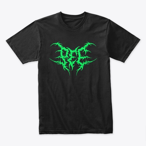 Pee Shirt (Green) Black T-Shirt Front