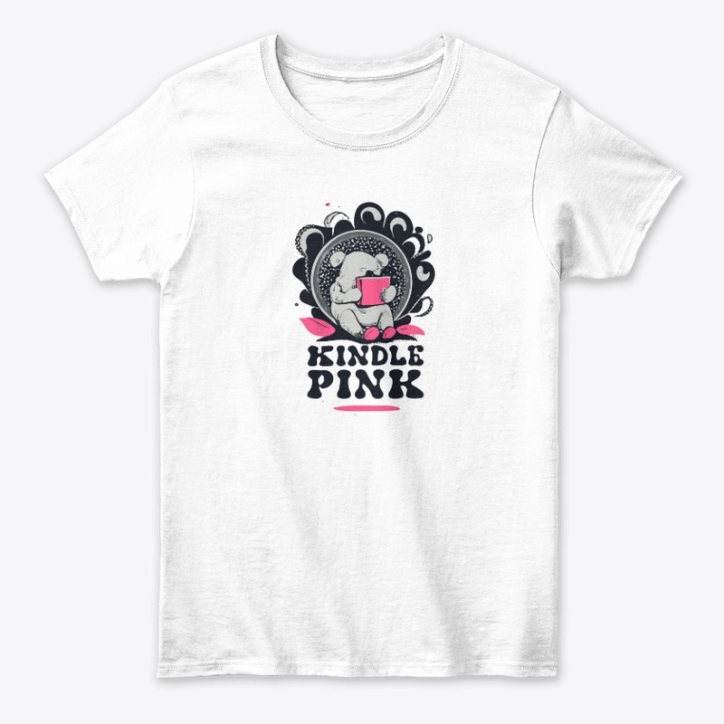T-shirt "emotional support kindle pink"