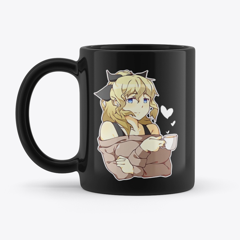 Slime Lilly Black Mug