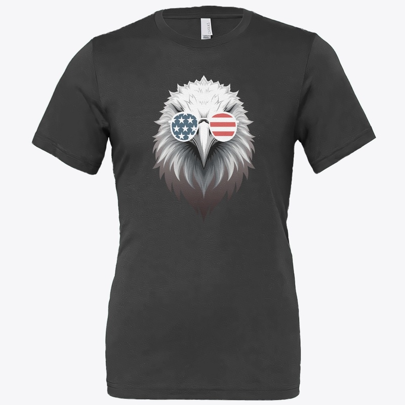 Eagle Art with American Flag Sunglasses