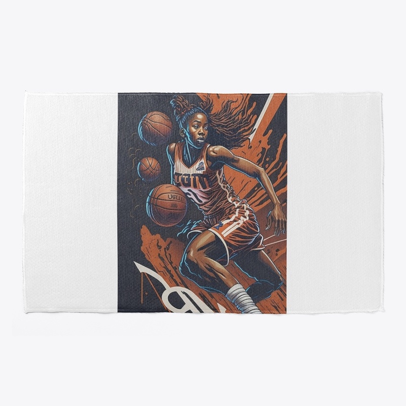 Bball Star Women's Tee: Slam Dunk Design