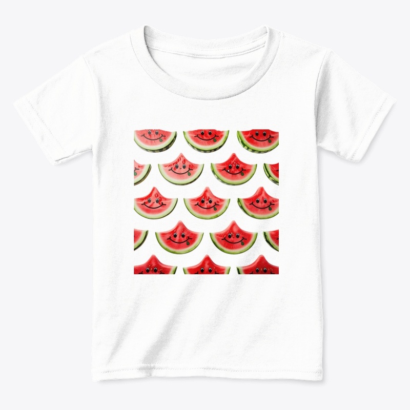 Smiling watermelon slices for the summer