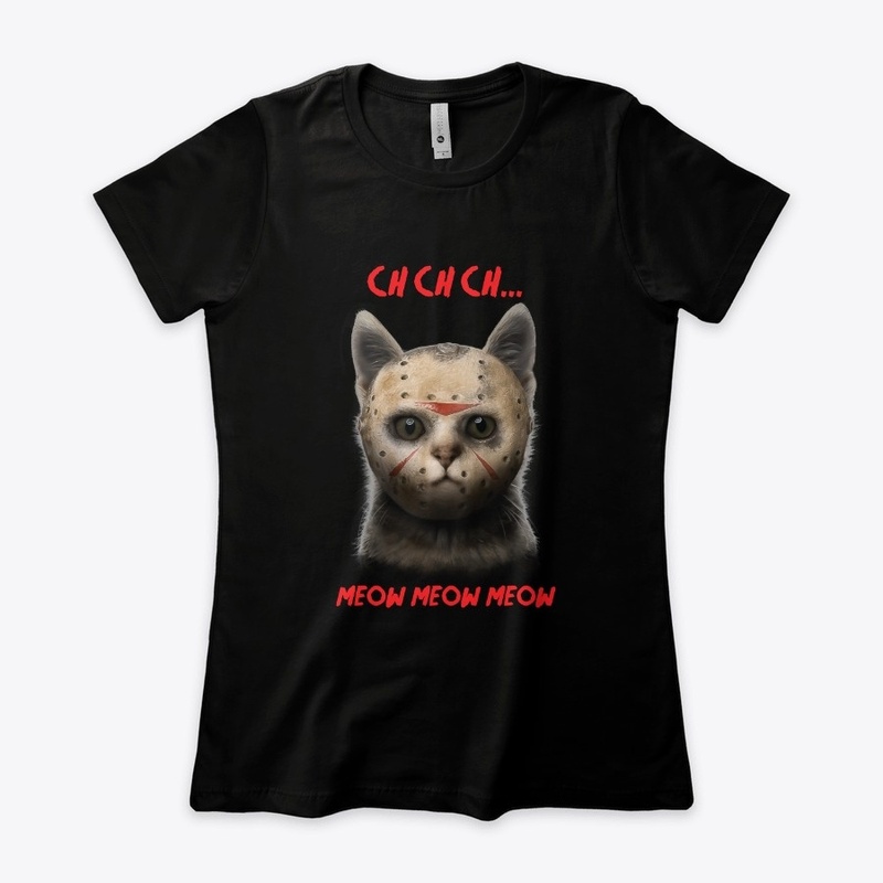 Jason Voorhees face mask  cat version 