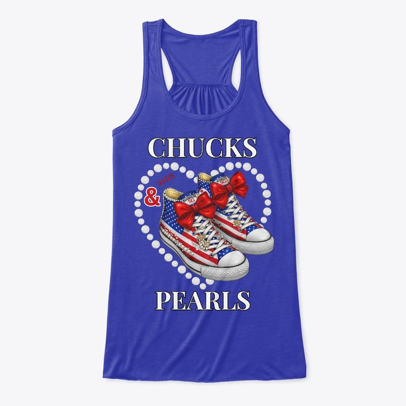 USA Flag 2025 Chucks And Pearls