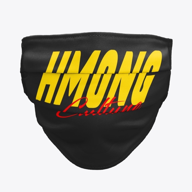 HMONG CULTURE FACE MASK YELLOW/RED