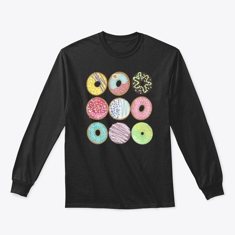 Colorful Assorted Donuts T-Shirt Hoodie