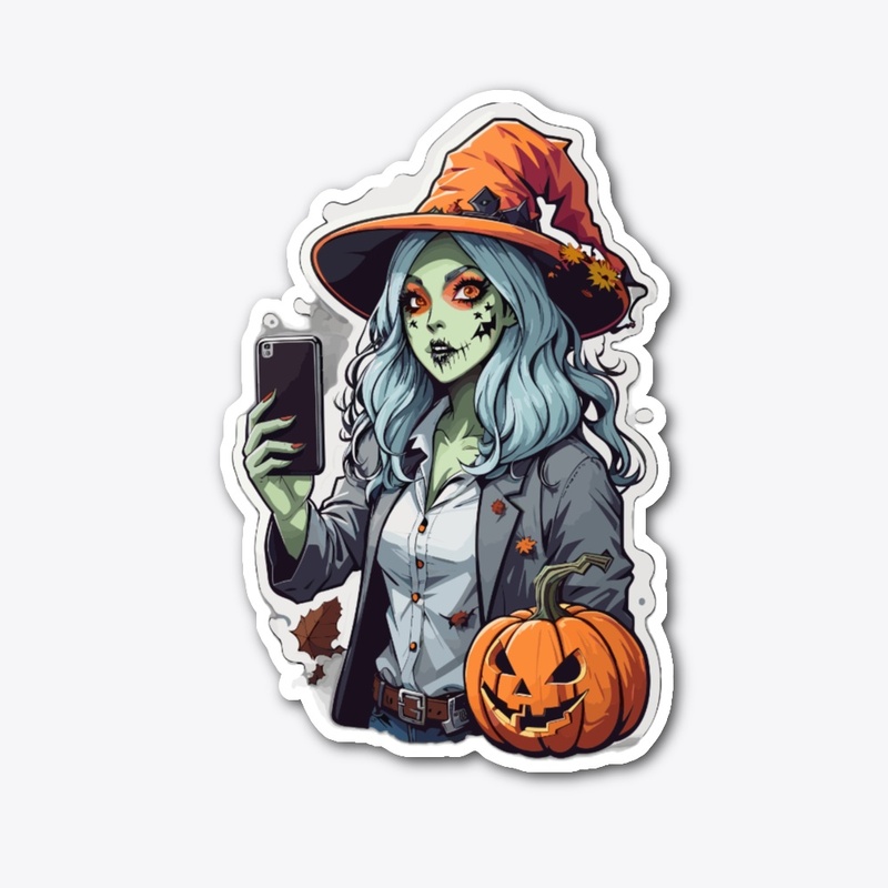 Halloween Sticker Design T-Shirt