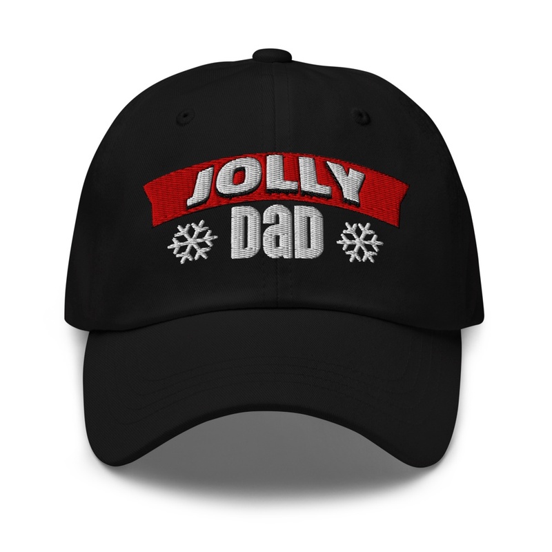 Jolly Dad Christmas Embroidered Dad Hat