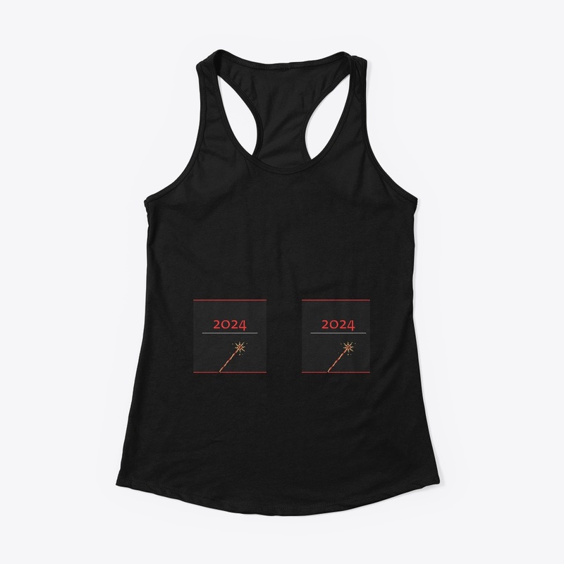 Happy New Year tshirt with fireworks