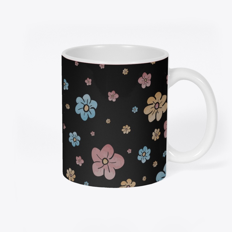 Flowral pattern mugs