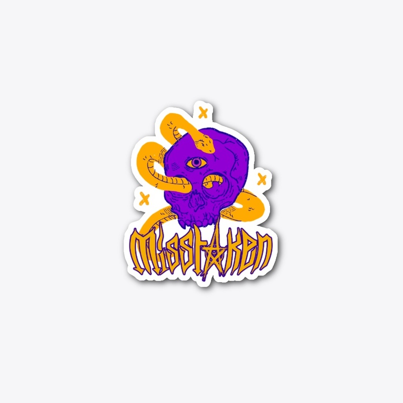 Misstaken Purple/Orange Snake & Skull