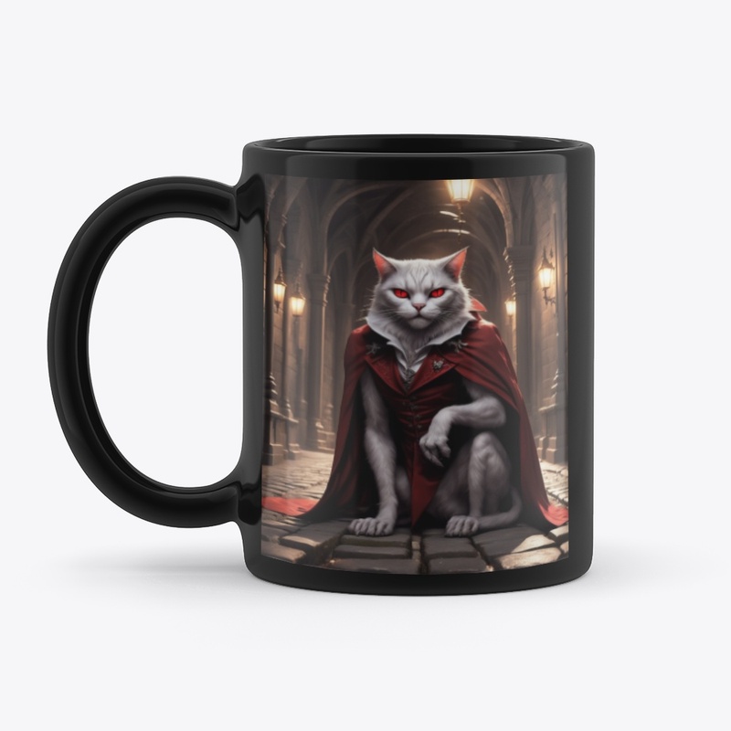 Vampire Cat in the Shadows