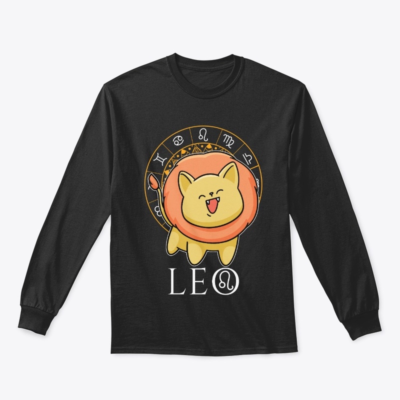 Leo Zodiac Black T-Shirt
