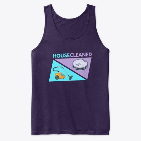 House Cleaned Vacuum Competition Team Purple T-Shirt Front