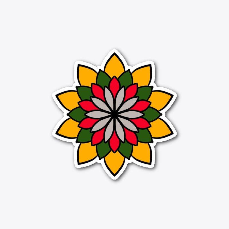 colored flower