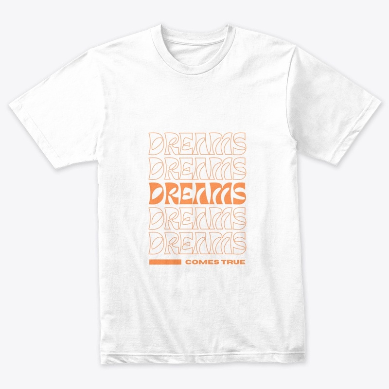 Orange Modern Typography T-shirt