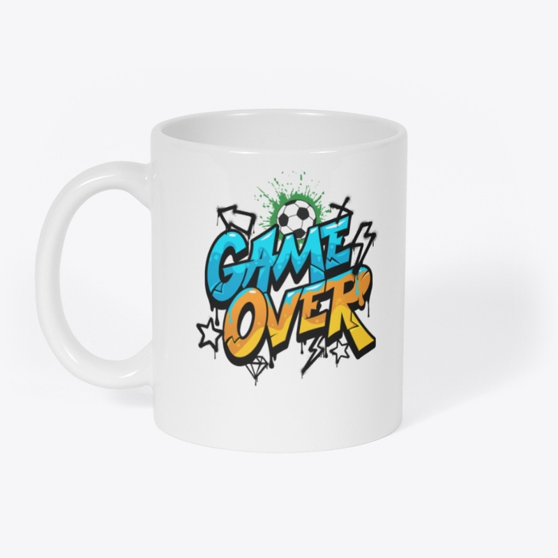⚽ Game Over – Football Graphic T-Shirt