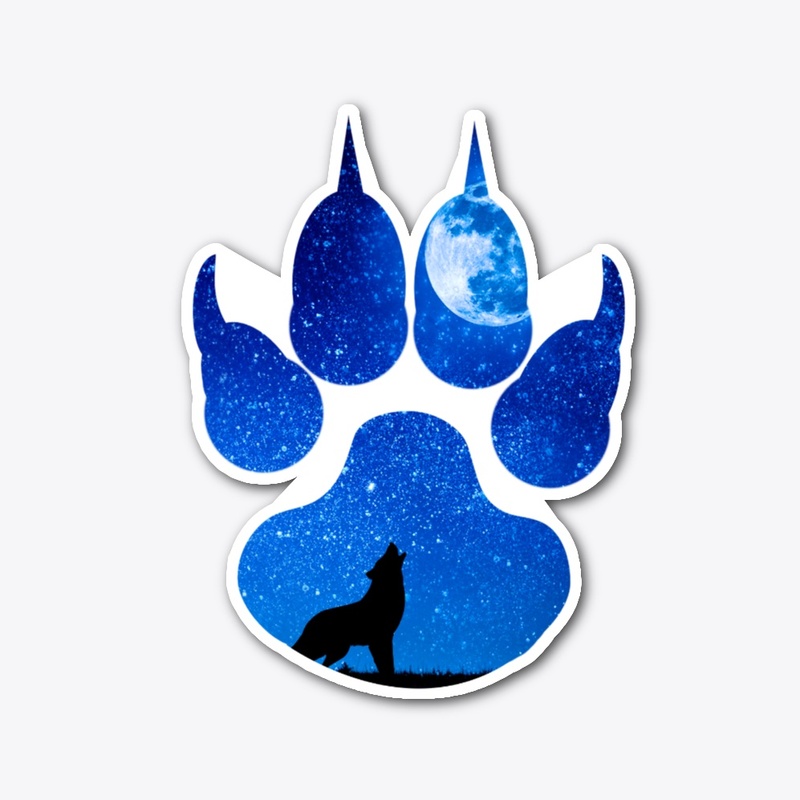 wolf footprint design 