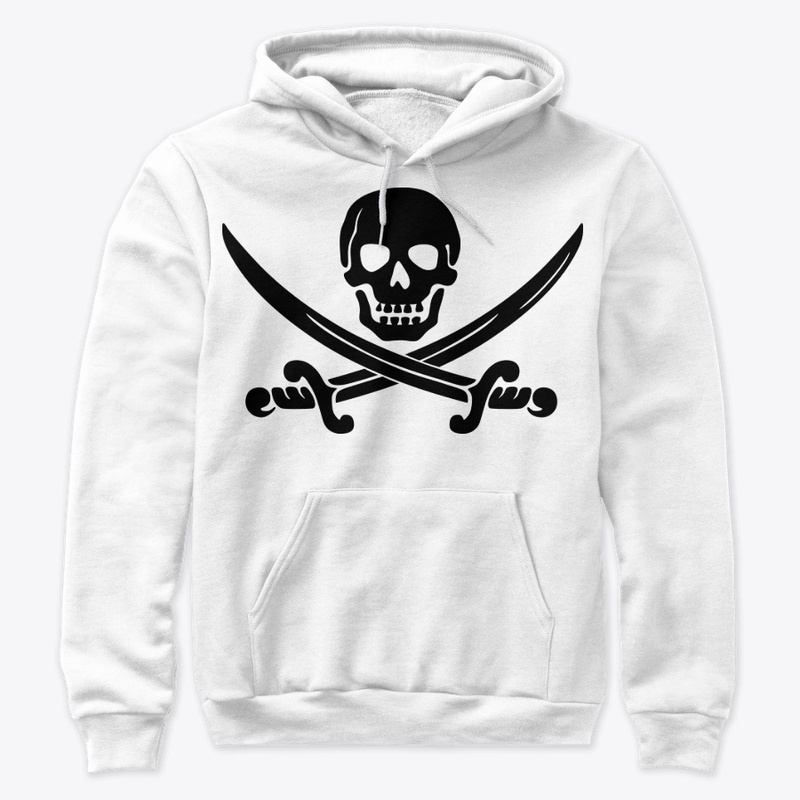 Skull pirate and sword design