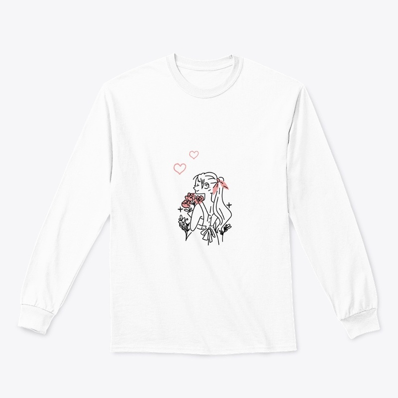 Girl illustrate graphic t-shirt