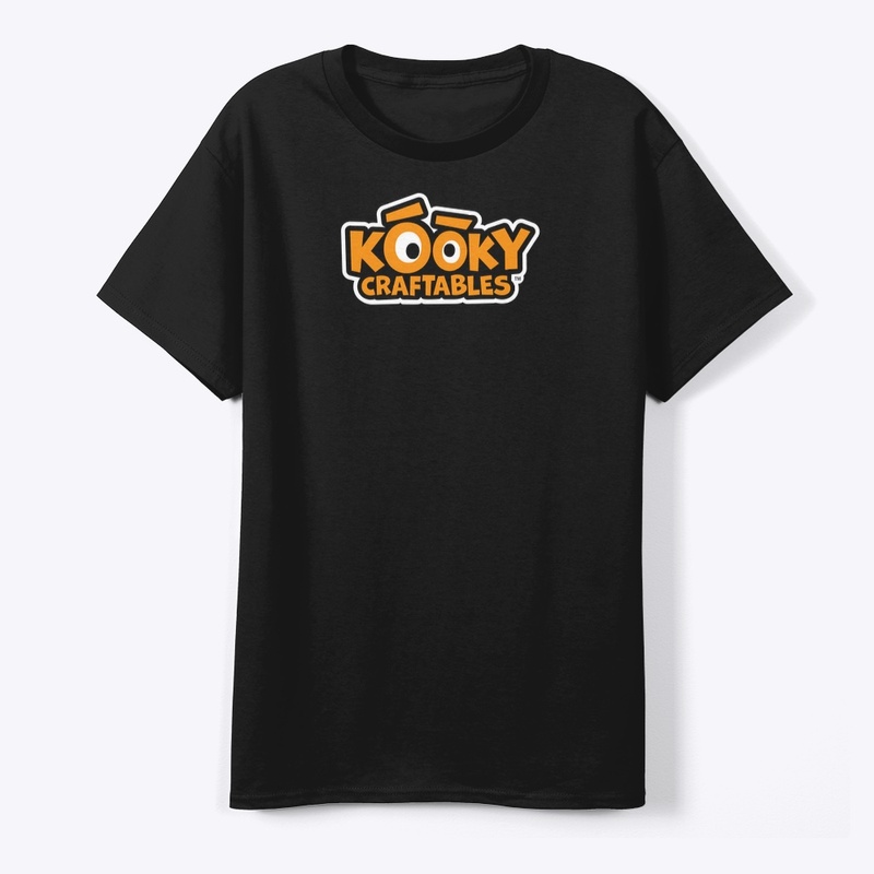 Official Kooky Craftables Logo Black Tee