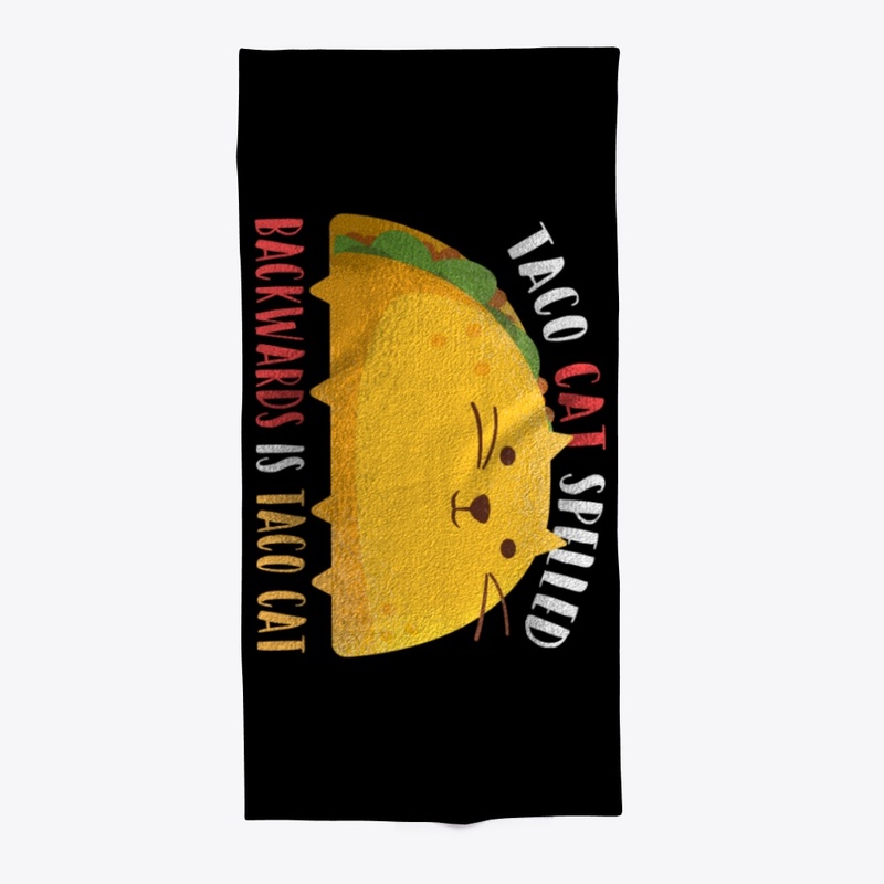 Taco Cat Spelled Backwards Mexican Gift