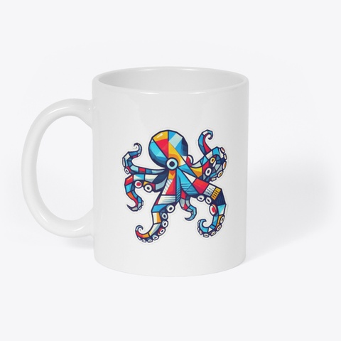 Branzilla Mug   Art Capsule White T-Shirt Front