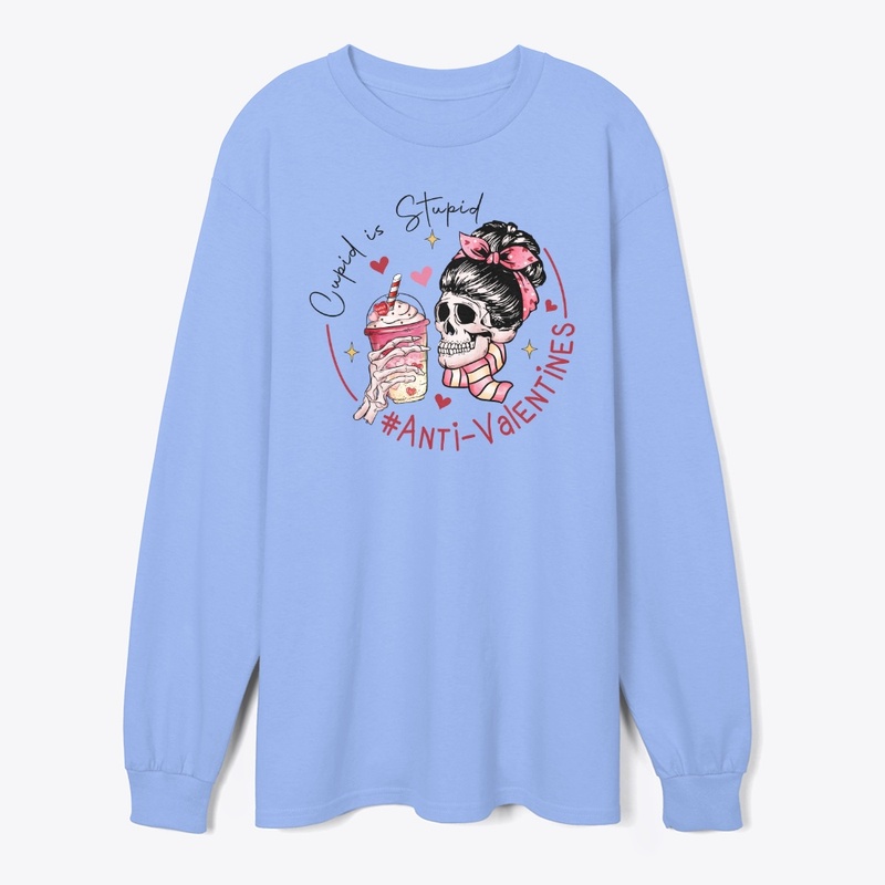  Cupid Is Stupid – Anti-Valentine Skull 