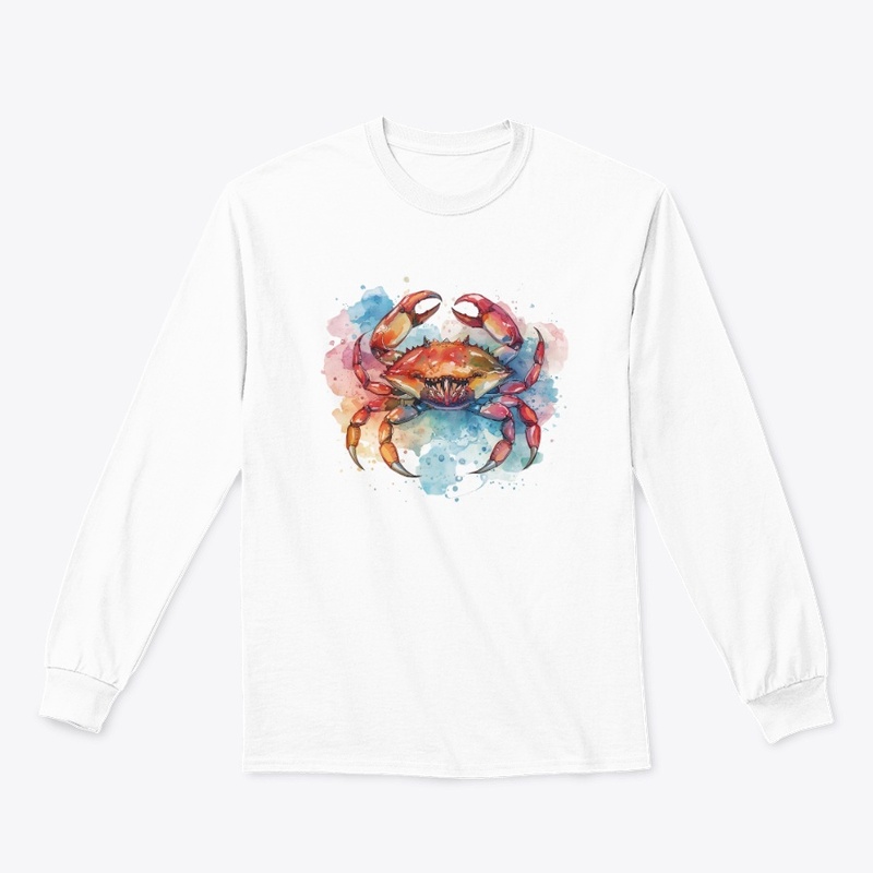 Cancer Crab Zodiac in Watercolor