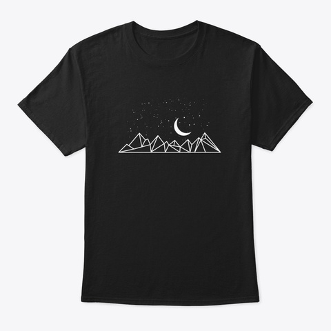 Hiking Trails Polygon Gift I Geometric H Black T-Shirt Front