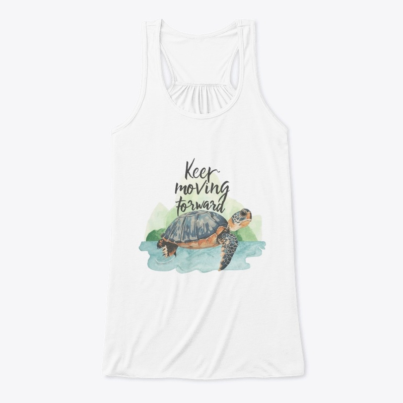 Keep moving forward  with turtle image