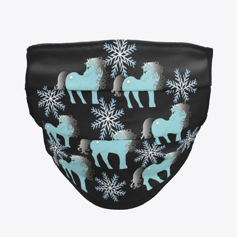 Unicorn cloth face mask & neck gaiter