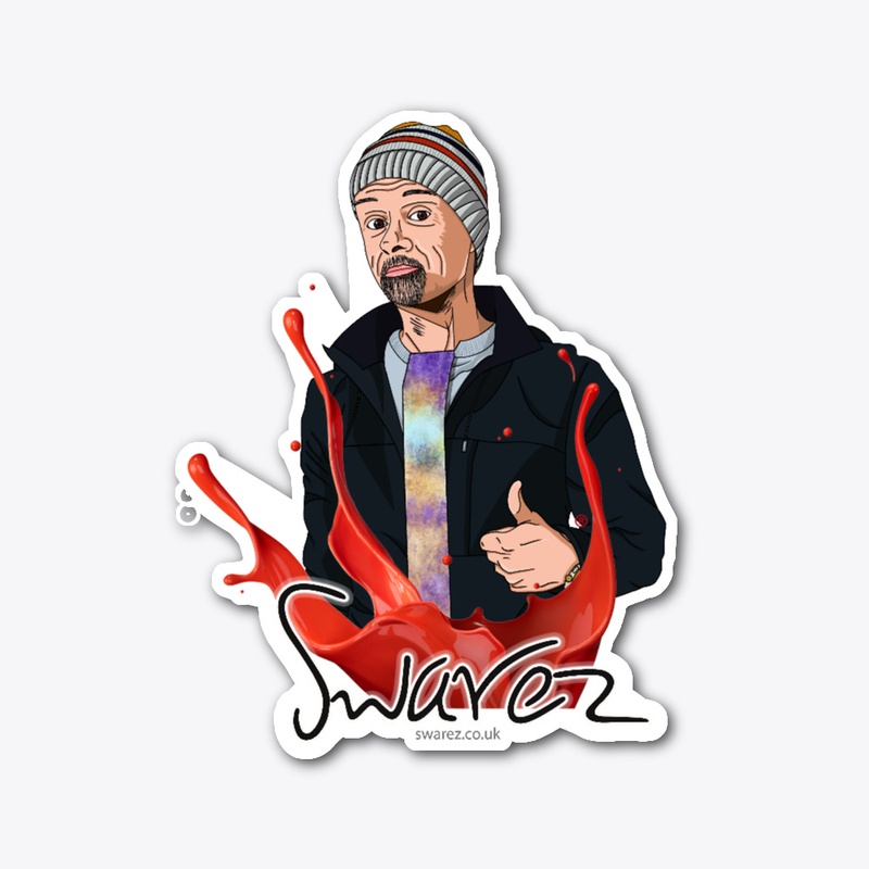 Swarez Characature design with logo