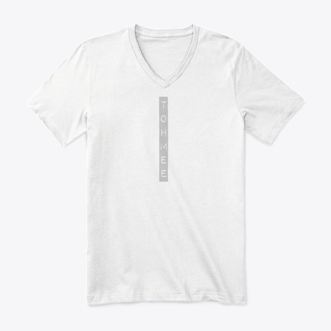 Tm Grey Label V Neck Tee White Camiseta Front