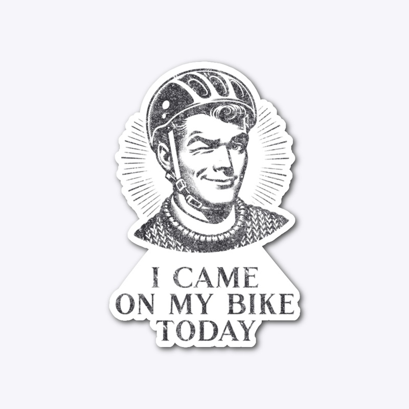 Funny Vintage Retro Biking Illustration