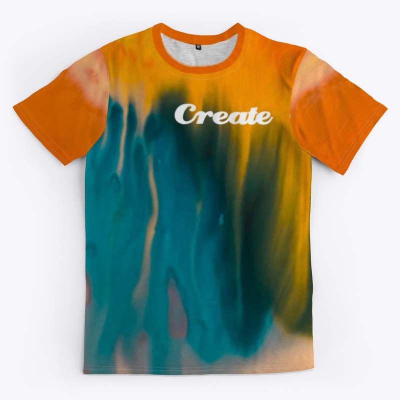 create orange and dark green