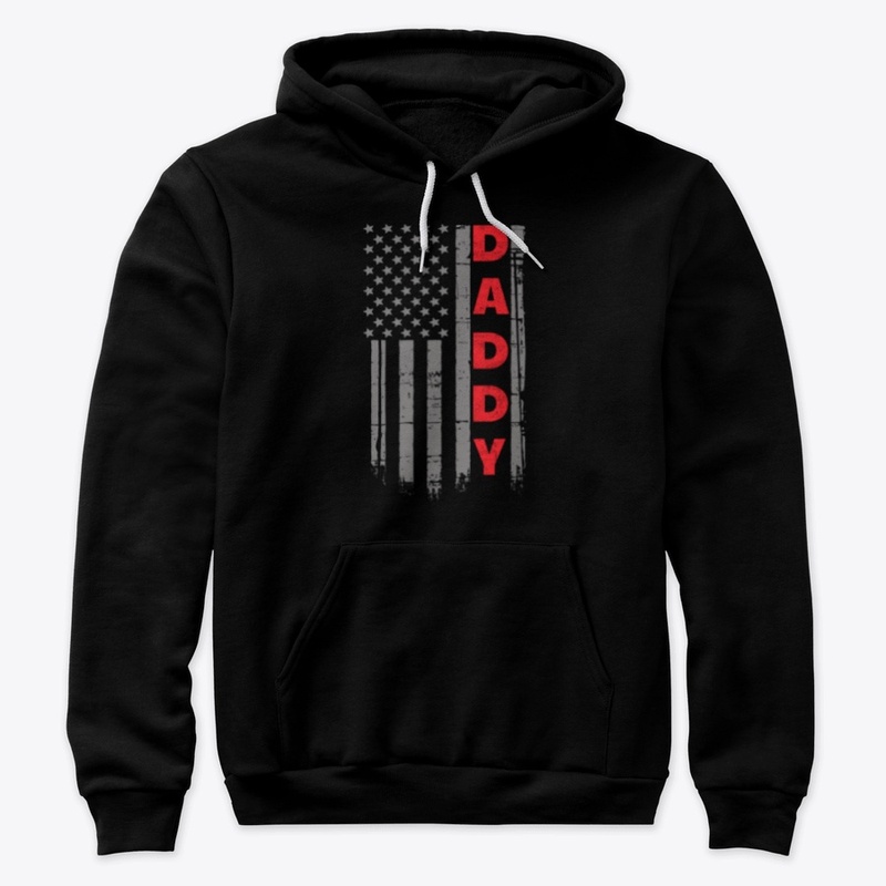 USA Flag Daddy Patriotic Dad Hoodie