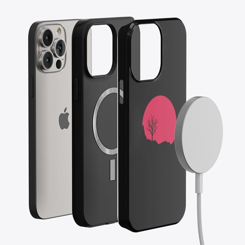 Black minimalist iPhone MagCase