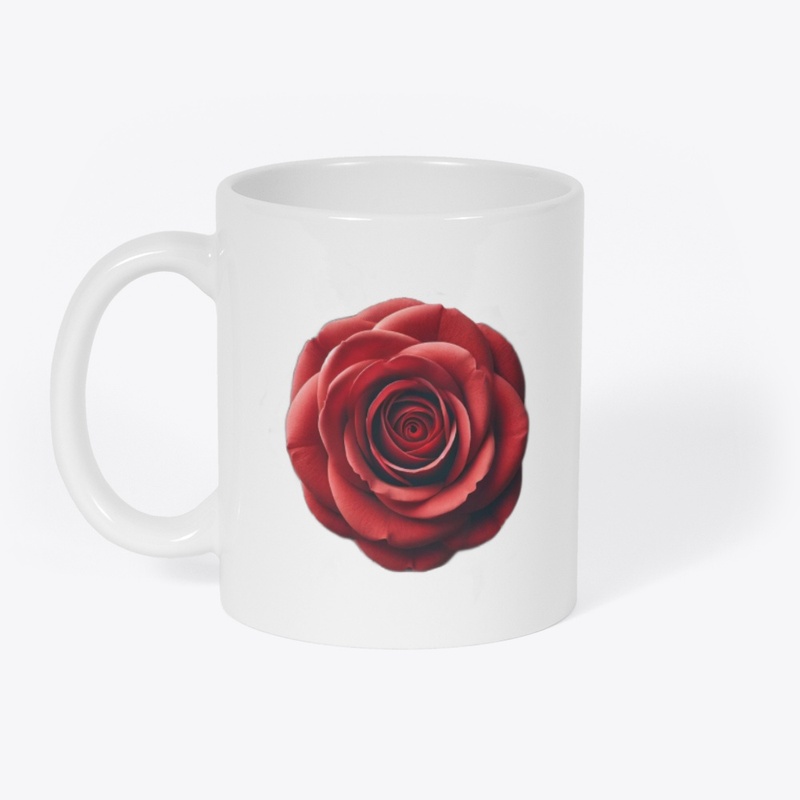 Elegant Rose Bloom (Top View)
