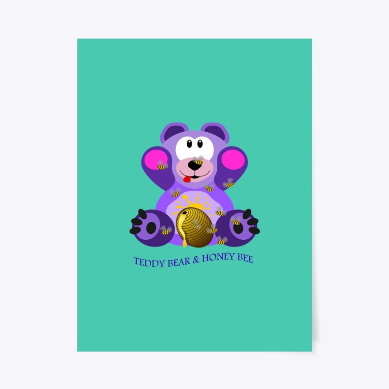 TEDDY BEAR & HONEY BEE