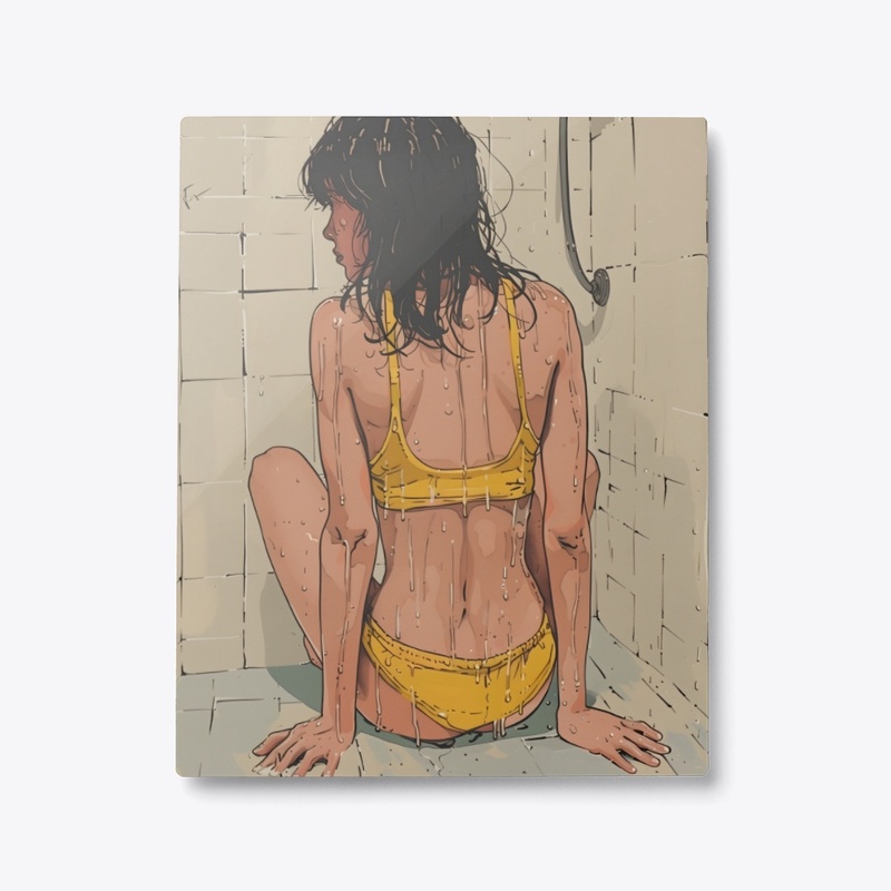 Metal Print Reflective Shower