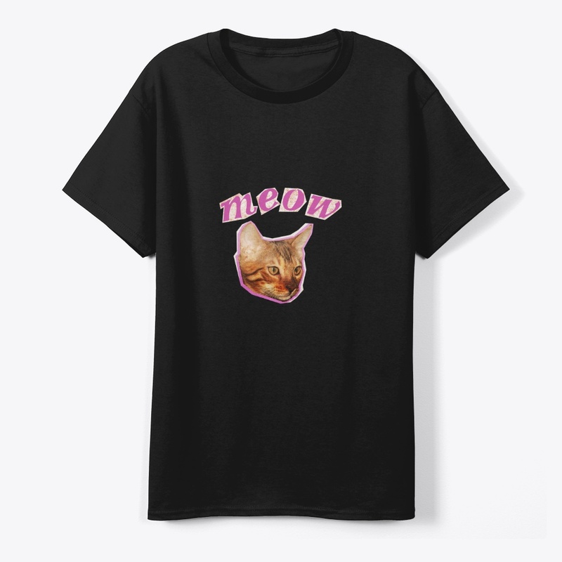 Cat Cutout Design – Cute Tee