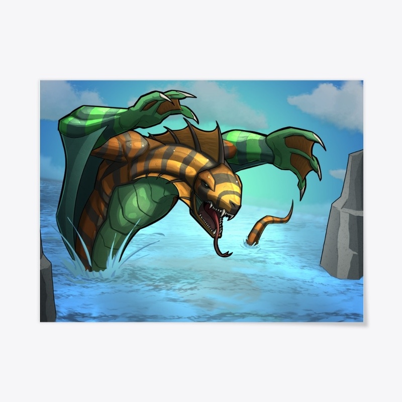 The Atlantean Ocean Dragon POSTER