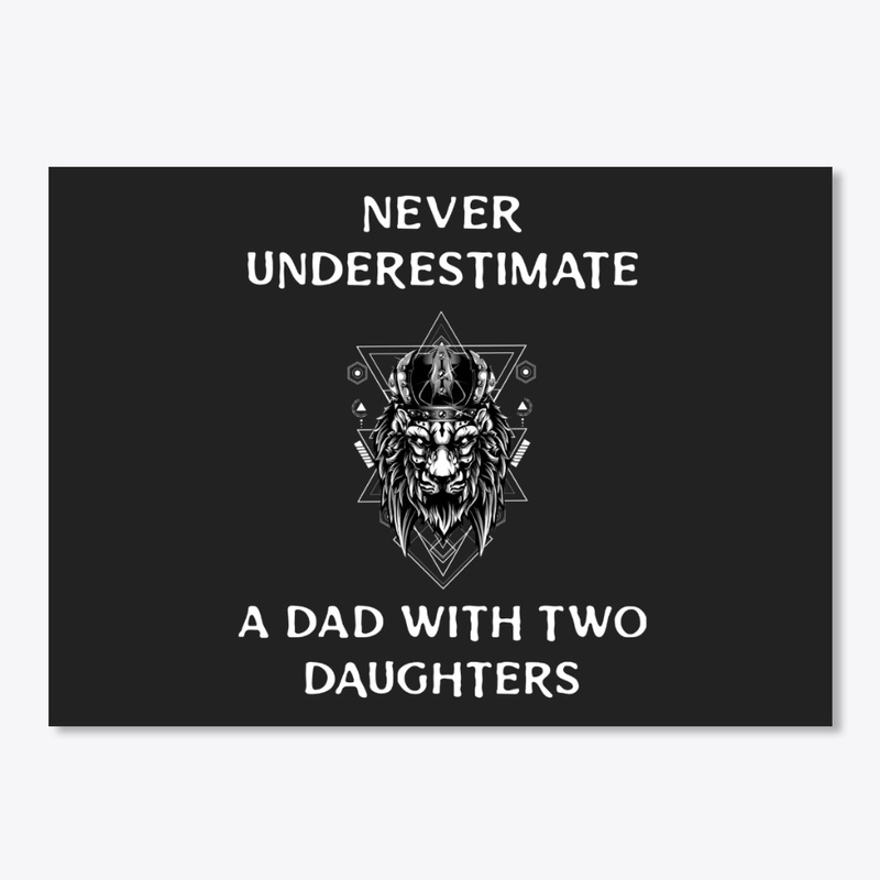Dad With Two Daughters - Lion